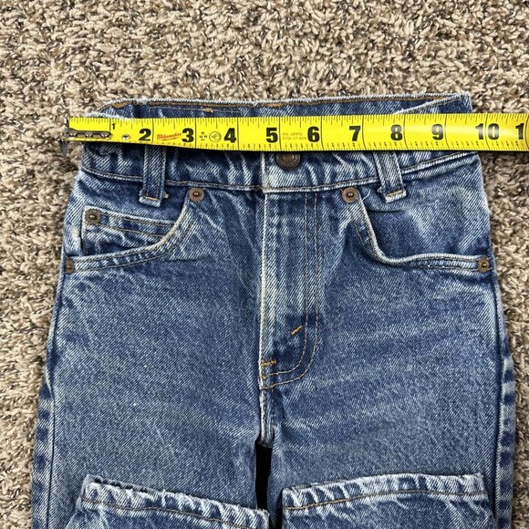 Vintage Little Levi’s 219 Orange Tab Denim Jeans Toddler Slim Sz 7 Made In USA - Picture 5 of 11